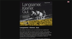 Desktop Screenshot of langsamerkleinergut.net